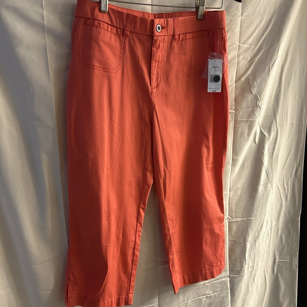 New Size 8 Kim Rogers Peach Capri #1887*10